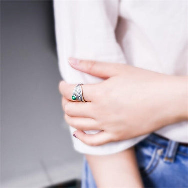 Malachite Feather Abundance Ring-Your Soul Place